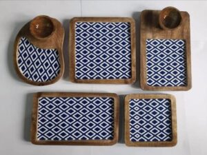 5 pc serving tray